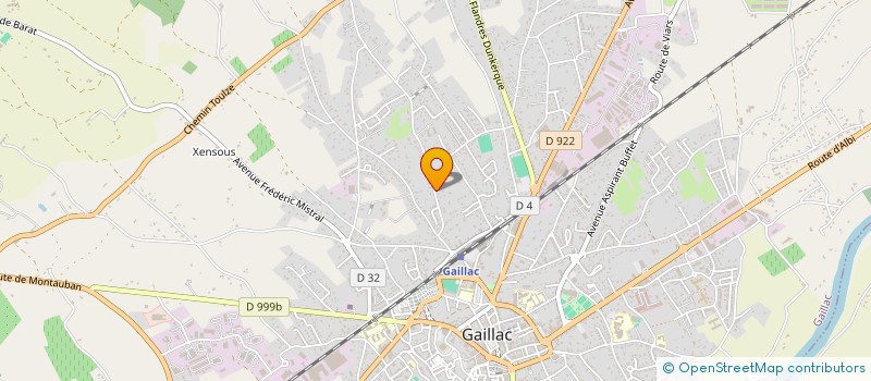 localisation de l'entreprise MADAME JUSTINE FABRIES  GAILLAC