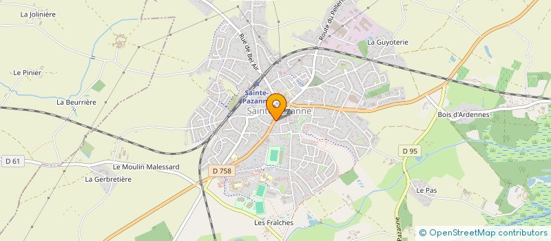 localisation de l'entreprise MADAME JUSTINE FAUCHET à SAINTE-PAZANNE