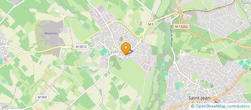 localisation de l'entreprise MADAME JUSTINE FAURE  LAVERUNE