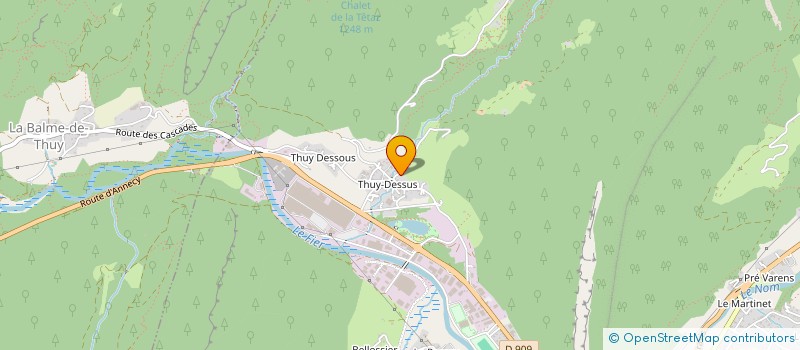 localisation de l'entreprise MADAME JUSTINE FAUTRELLE  THONES