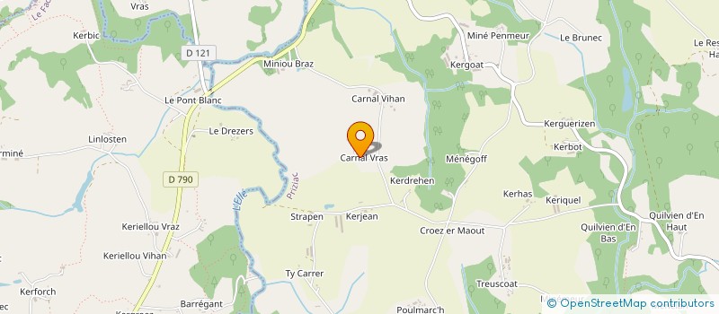 localisation de l'entreprise MADAME JUSTINE FAYE  PRIZIAC