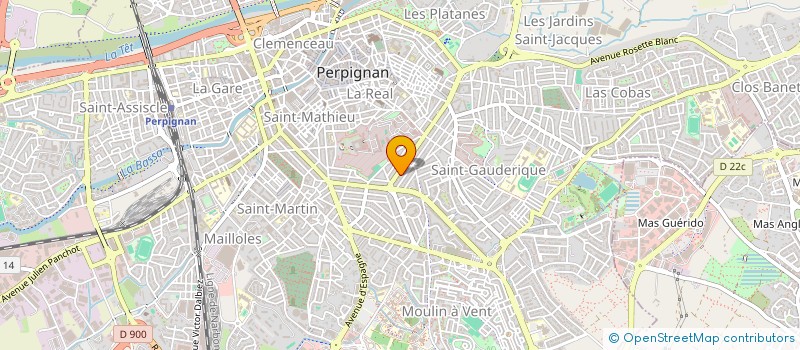 localisation de l'entreprise MADAME JUSTINE FERRER  PERPIGNAN