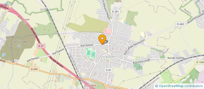 localisation de l'entreprise MADAME JUSTINE FINEZ  ESCAUDAIN