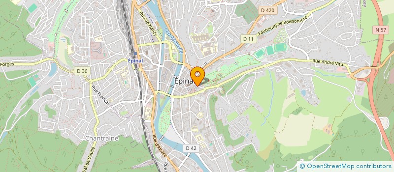 localisation de l'entreprise MADAME JUSTINE FINOT  EPINAL