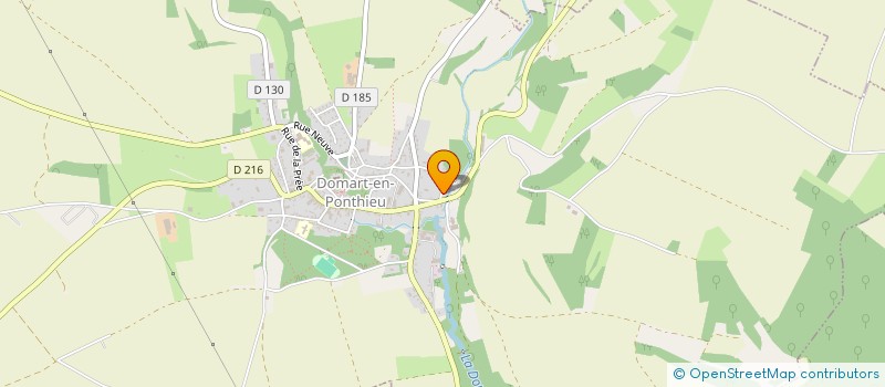 localisation de l'entreprise MADAME JUSTINE FOURNIER  DOMART-EN-PONTHIEU