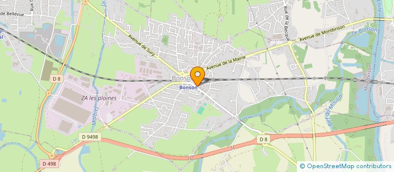 localisation de l'entreprise MADAME JUSTINE FRANCE  BONSON