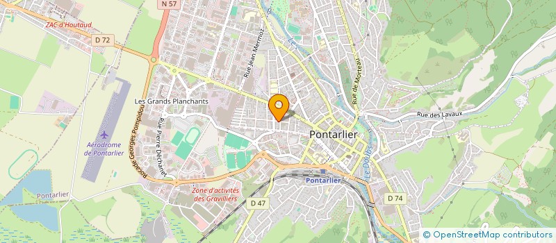 localisation de l'entreprise MADAME JUSTINE FRASCHINA  PONTARLIER