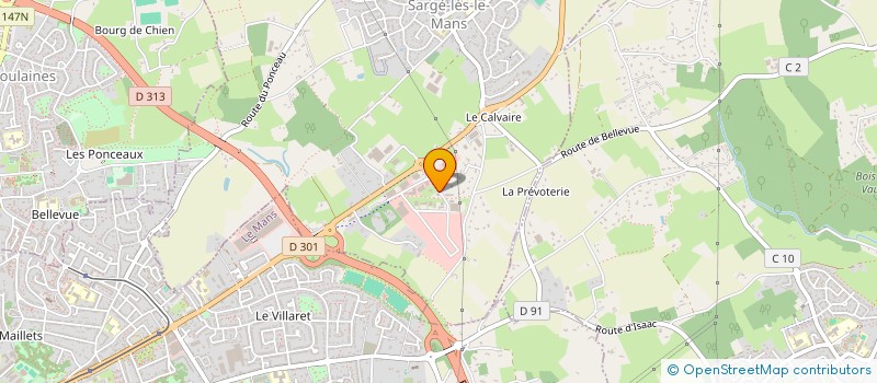 localisation de l'entreprise MADAME JUSTINE FRESNEAU  SARGE-LES-LE-MANS