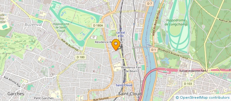 localisation de l'entreprise MADAME JUSTINE FREUND  SAINT-CLOUD