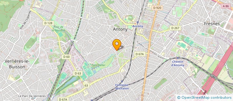 localisation de l'entreprise MADAME JUSTINE FREYD à ANTONY