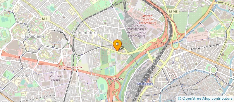 localisation de l'entreprise MADAME JUSTINE FRIMAUDEAU à STRASBOURG