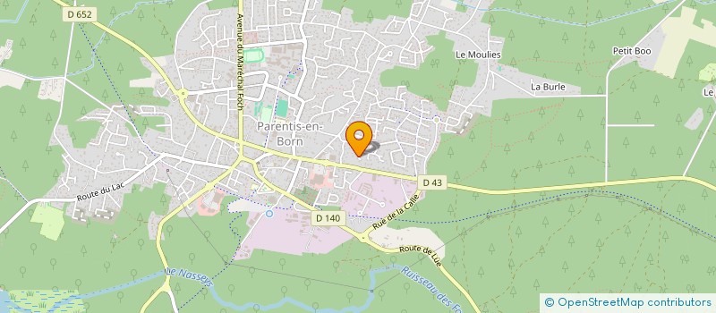 localisation de l'entreprise MADAME JUSTINE GABILLAULT  PARENTIS-EN-BORN