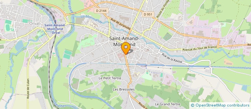 localisation de l'entreprise MADAME JUSTINE GABORIT  SAINT-AMAND-MONTROND