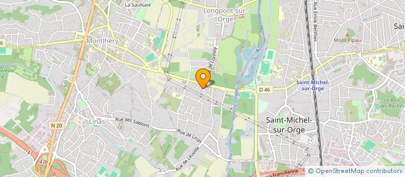 localisation de l'entreprise MADAME JUSTINE GAGET à LONGPONT-SUR-ORGE
