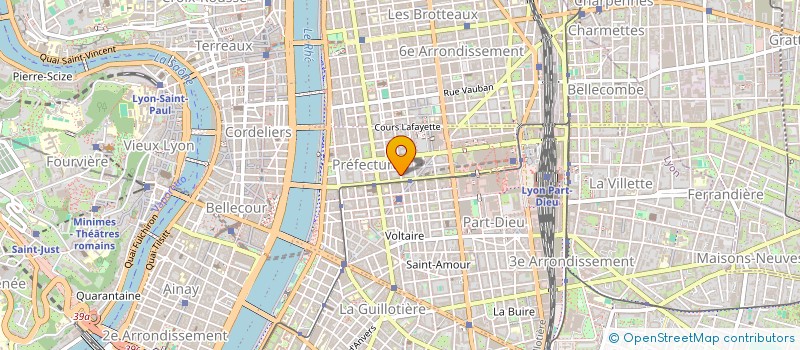 localisation de l'entreprise MADAME JUSTINE GAGNE  LYON