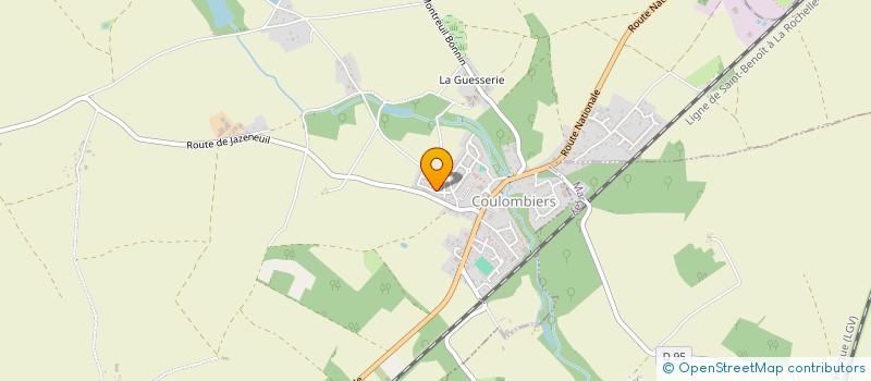 localisation de l'entreprise MADAME JUSTINE GALAIS  COULOMBIERS