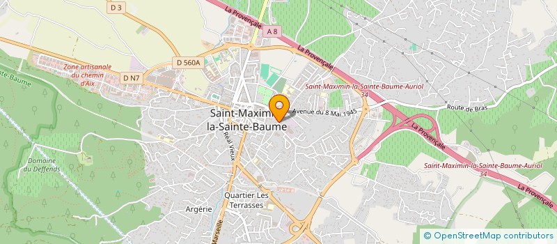 localisation de l'entreprise MADAME JUSTINE GALLO à SAINT-MAXIMIN-LA-SAINTE-BAUME