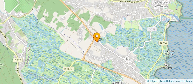 localisation de l'entreprise MADAME JUSTINE GAMAIN  LE CHATEAU-D'OLERON