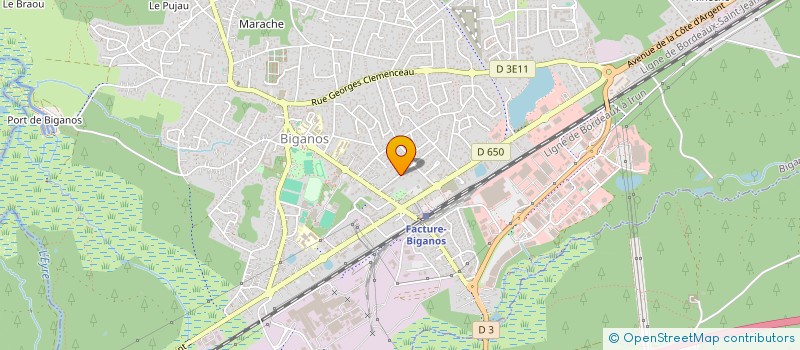 localisation de l'entreprise MADAME JUSTINE GARBAY  BIGANOS