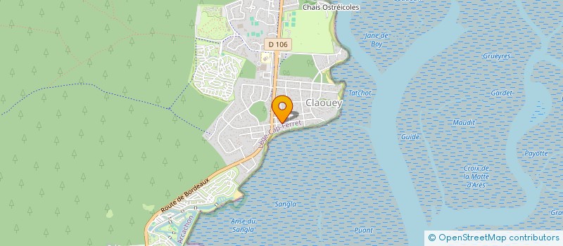 localisation de l'entreprise MADAME JUSTINE GASQUE  LEGE-CAP-FERRET