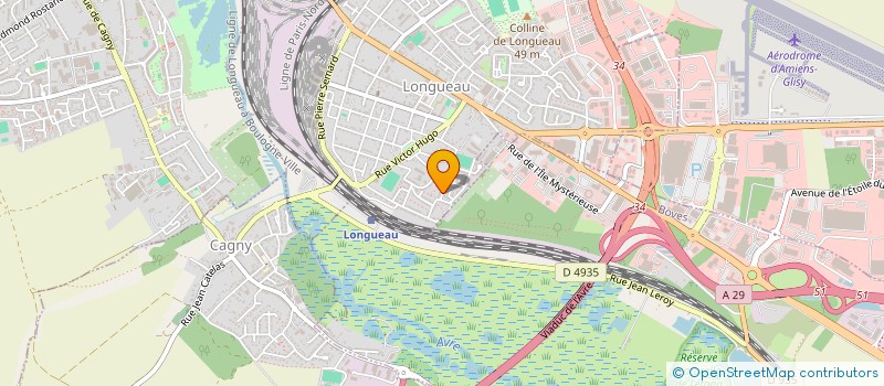 localisation de l'entreprise MADAME JUSTINE GAUNET  LONGUEAU