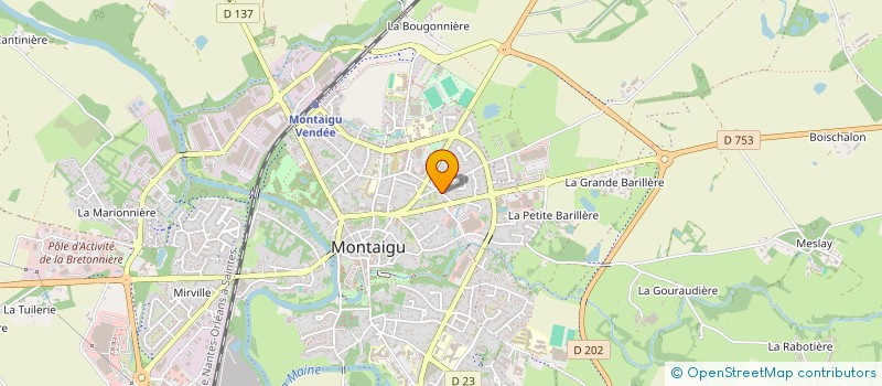 localisation de l'entreprise MADAME JUSTINE GAUTIER à MONTAIGU-VENDEE