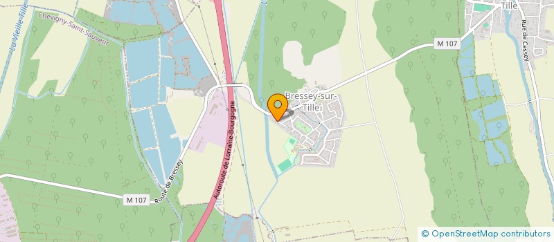 localisation de l'entreprise MADAME JUSTINE GERMAIN  BRESSEY-SUR-TILLE