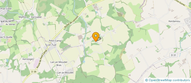 localisation de l'entreprise MADAME JUSTINE GICQUEL  LOUANNEC