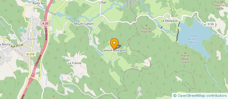 localisation de l'entreprise MADAME JUSTINE GILLET à RAZES
