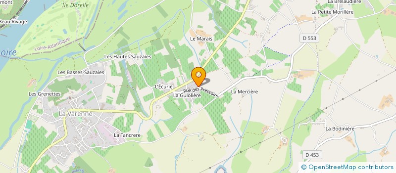 localisation de l'entreprise MADAME JUSTINE GILLETTE  OREE D'ANJOU