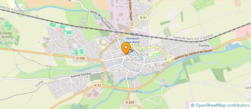 localisation de l'entreprise MADAME JUSTINE GIROUX  VERNEUIL D'AVRE ET D'ITON