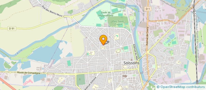 localisation de l'entreprise MADAME JUSTINE GOHIER à SOISSONS