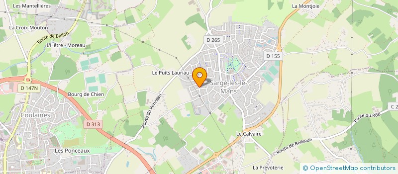 localisation de l'entreprise MADAME JUSTINE GOSSE à COULAINES