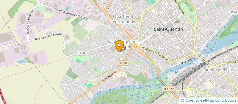 localisation de l'entreprise MADAME JUSTINE GOSSET  SAINT-QUENTIN