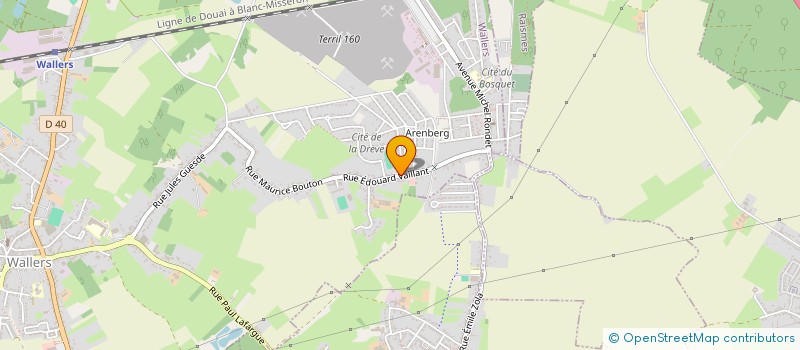 localisation de l'entreprise MADAME JUSTINE GRAVELINE  WALLERS