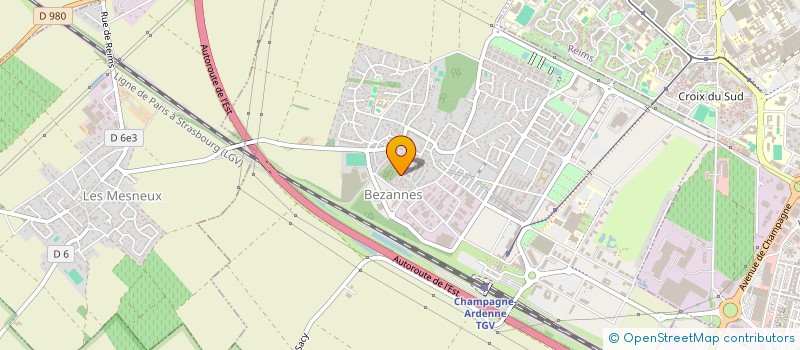 localisation de l'entreprise MADAME JUSTINE GRECIET  BEZANNES