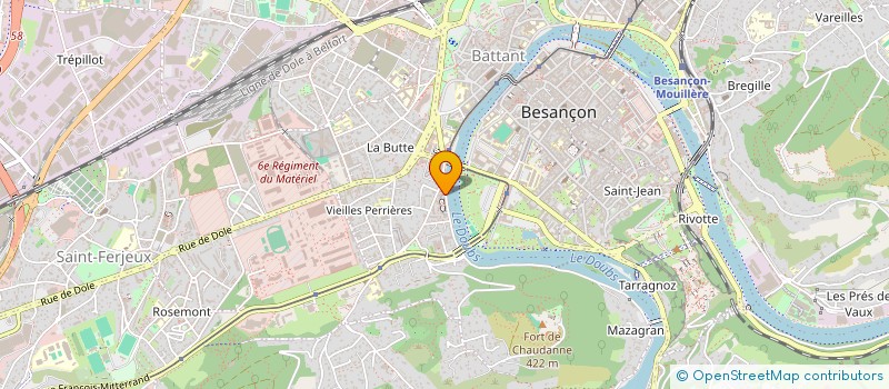 localisation de l'entreprise MADAME JUSTINE GREZEL  BESANCON