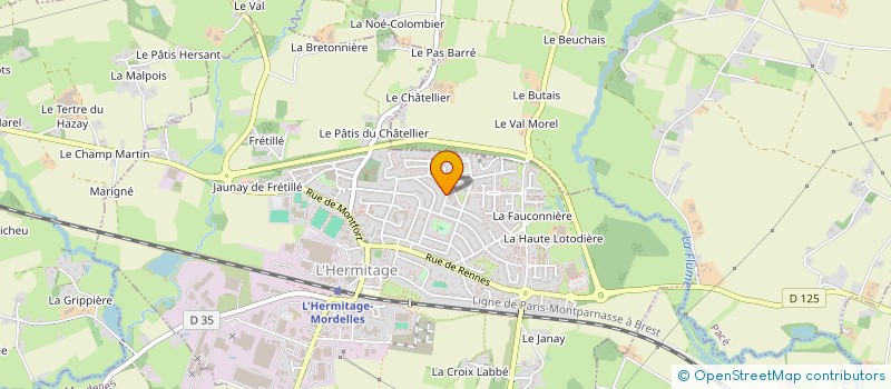 localisation de l'entreprise MADAME JUSTINE GRICOURT à L'HERMITAGE