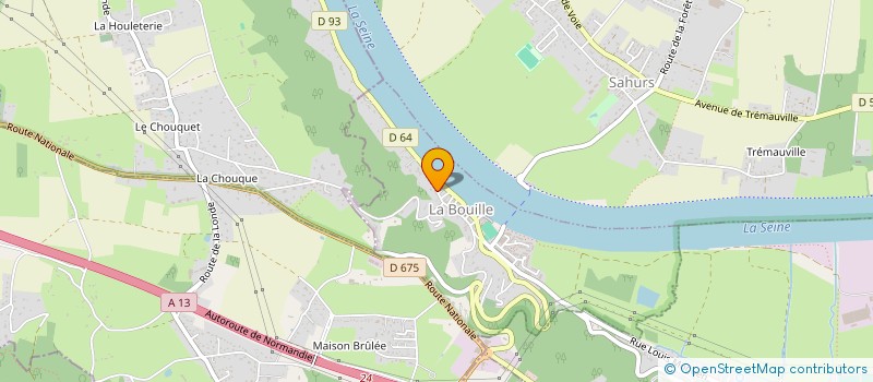 localisation de l'entreprise MADAME JUSTINE GROLLIER  LA BOUILLE