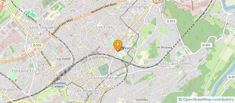 localisation de l'entreprise MADAME JUSTINE GROSJEAN  BESANCON