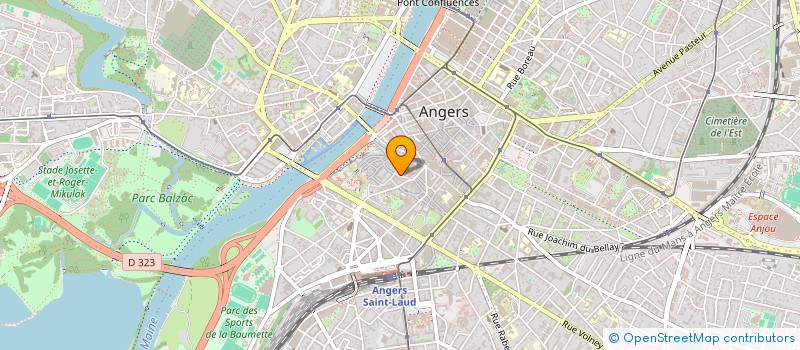 localisation de l'entreprise MADAME JUSTINE GROSJEAN à ANGERS