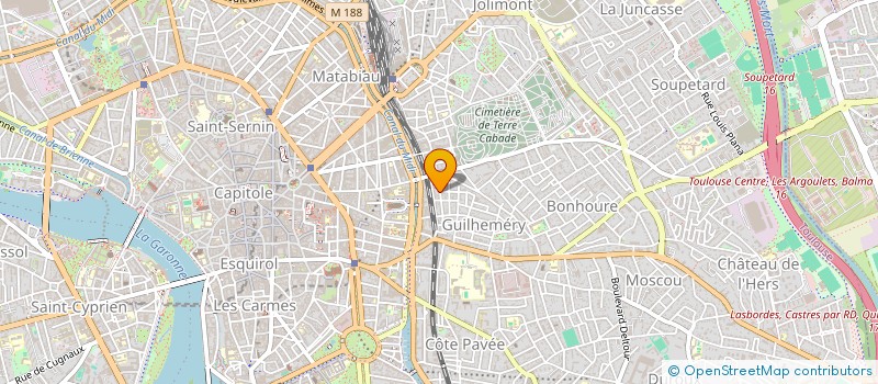 localisation de l'entreprise MADAME JUSTINE GUERIN à TOULOUSE