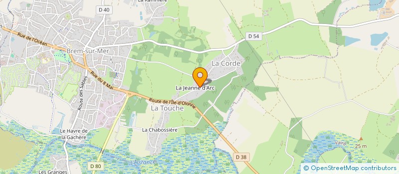 localisation de l'entreprise MADAME JUSTINE GUERINEAU à BREM-SUR-MER