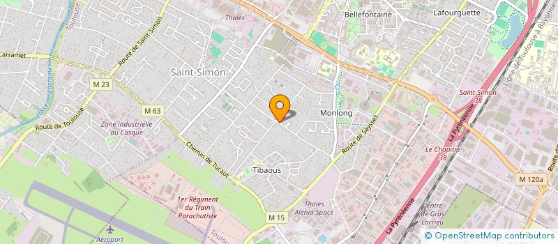 localisation de l'entreprise MADAME JUSTINE GUICHARD  TOULOUSE