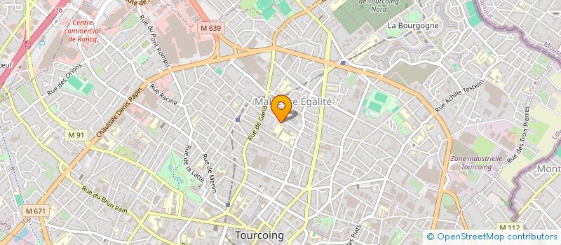 localisation de l'entreprise MADAME JUSTINE GUSTAVE  TOURCOING