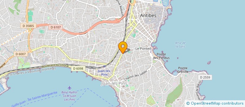 localisation de l'entreprise MADAME JUSTINE HARRIS  ANTIBES