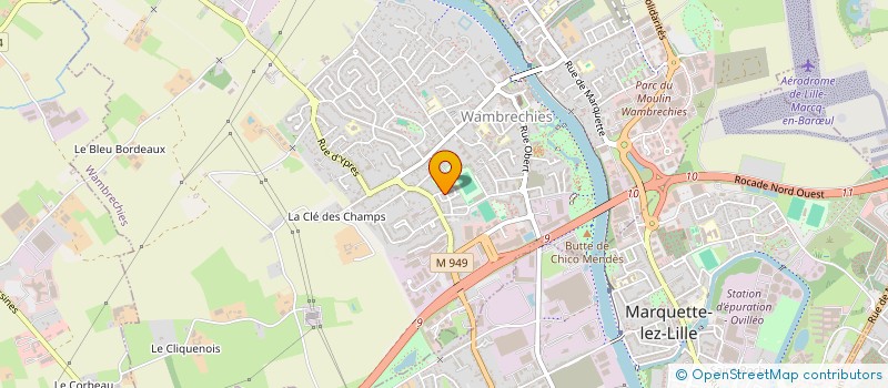 localisation de l'entreprise MADAME JUSTINE HELMLINGER  WAMBRECHIES