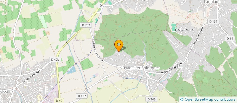 localisation de l'entreprise MADAME JUSTINE HENGEL  NAGES-ET-SOLORGUES