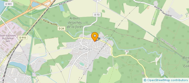localisation de l'entreprise MADAME JUSTINE HENNER à AUFFARGIS