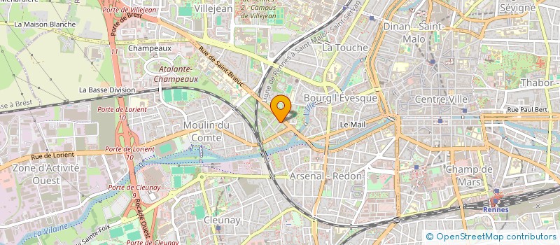 localisation de l'entreprise MADAME JUSTINE HERBEL  RENNES